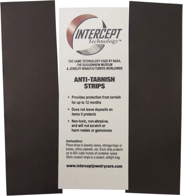 2 x 7 Anti Tarnish Strips 2 x 2 Anti-Tarnish Jewelry Bags