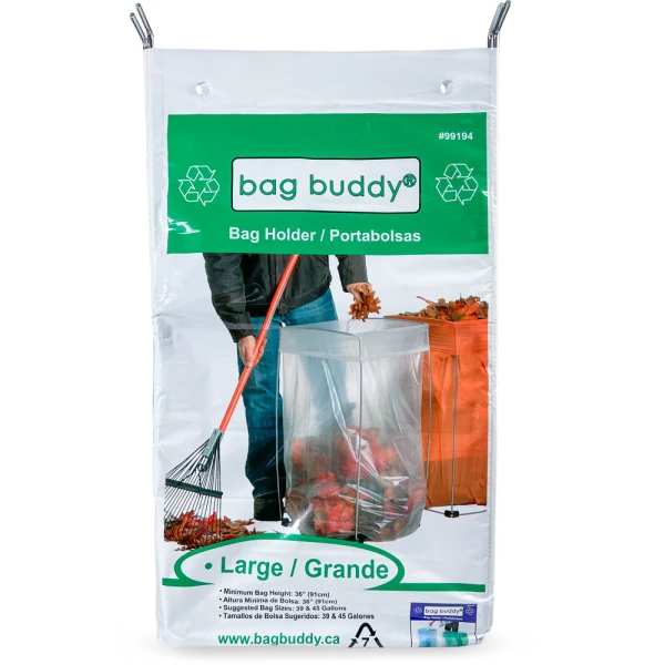 45 Gallon Large Bag Buddy Bag Holder Packaged 45 Gallon Large Bag Buddy Bag Holder Pieces in Packaging