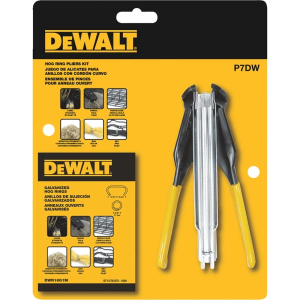 Dewalt P7DW Hog Ring Pliers Kit Dewalt Hog Ring Pliers Kit