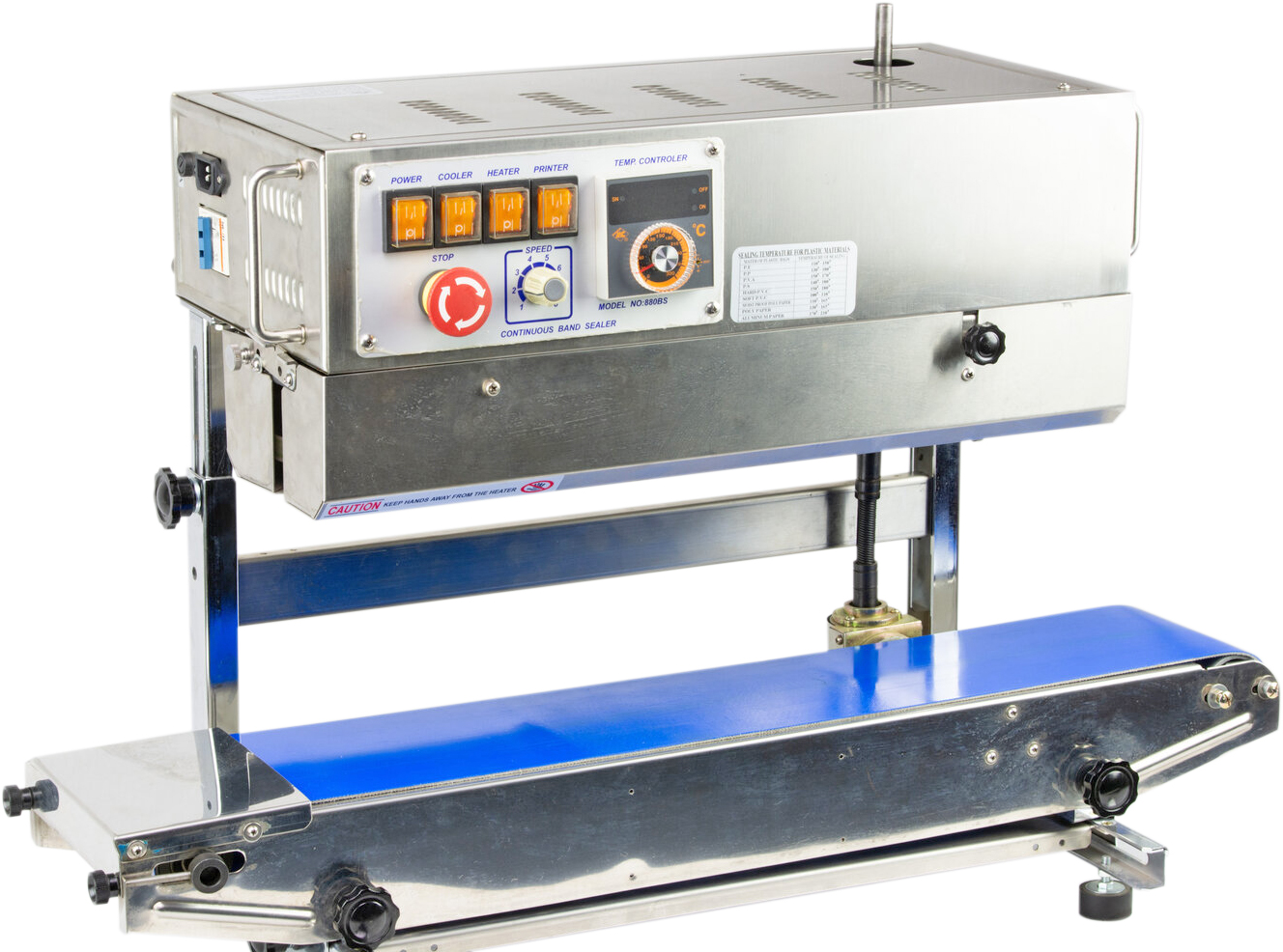Stainless Steel Vertical Band Sealer