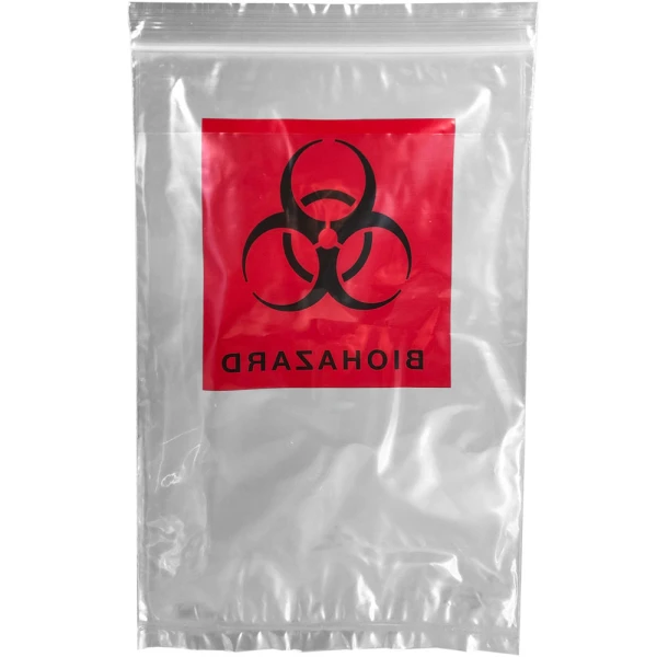 Back of 3 Wall 6 x 9 2 mil Specimen Shield Zipper Locking Pouch Bags Back of 3 Wall 6 x 9 2 mil Specimen Shield Zipper Locking Pouch Bags