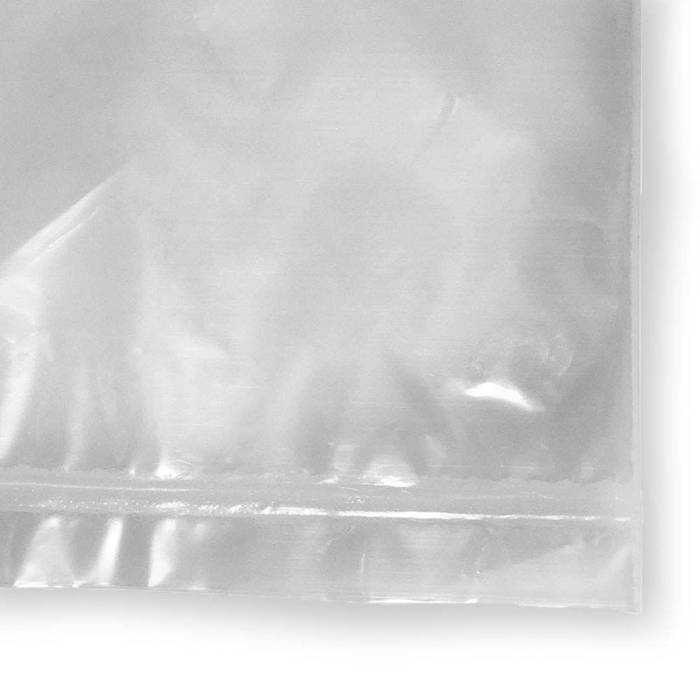 Close up of 3 Wall 6 x 9 2 mil Specimen Shield Zipper Locking Pouch Bags Bottom Seal