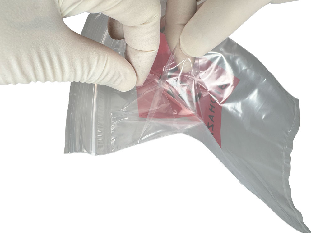 Back Security Document Flap of 6 x 9 2 Mil Specimen Shield Zipper Locking Pouch Bags