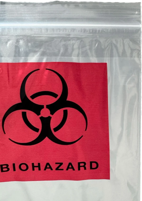 3 Wall 2 color 6x9 2mil Specimen Shield Zipper Locking Pouch Bags Ziplock Closure Ziplock Closure of 6 x 9 2 Mil Specimen Shield Zipper Locking Pouch Bags