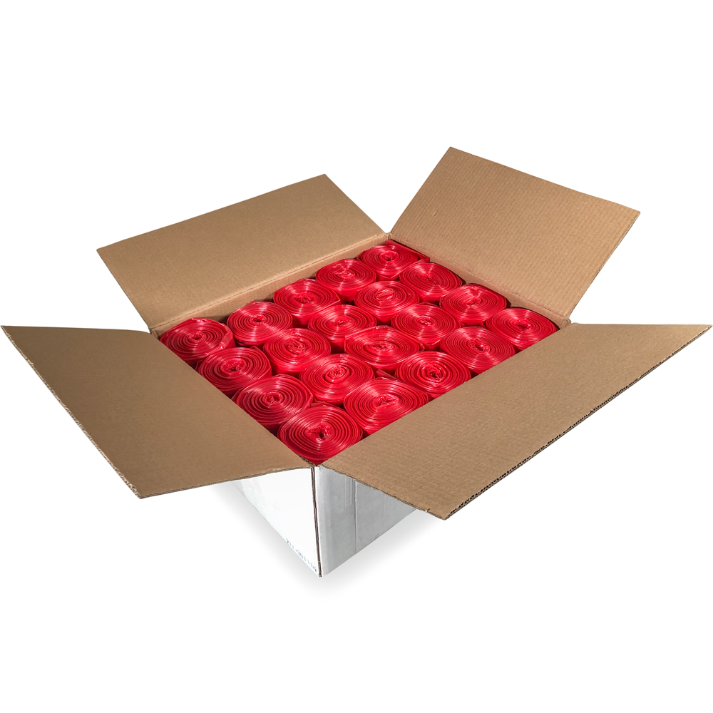 Case of 12-16 Gallon Medical Waste Trash Bags - 1.3 Mil
