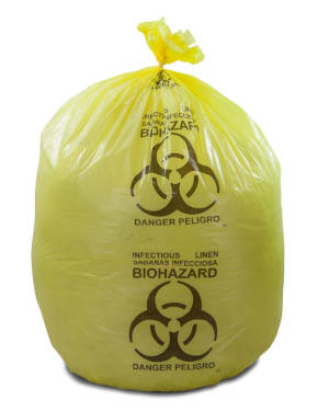 20-30 Gallon Yellow 30 x 43 Infectious Linen Trash Bags