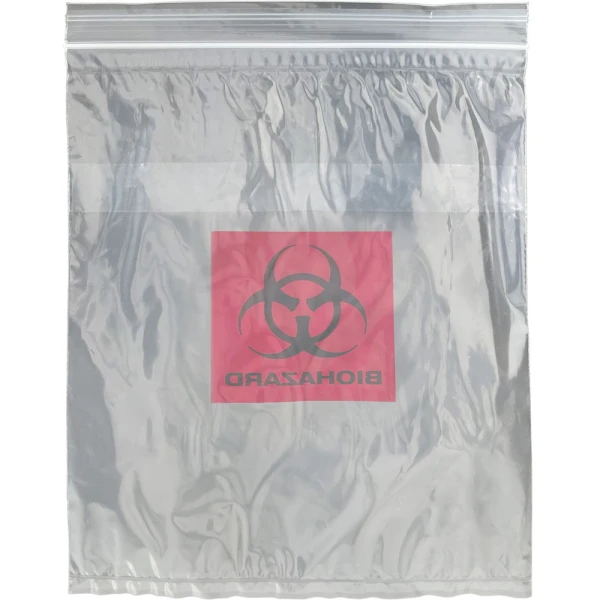 3 Wall 8 x 10 2 mil Specimen Shield Zipper Locking Pouch Bags Back Back of 3 Wall 8 x 10 2 mil Specimen Shield Zipper Locking Pouch Bags