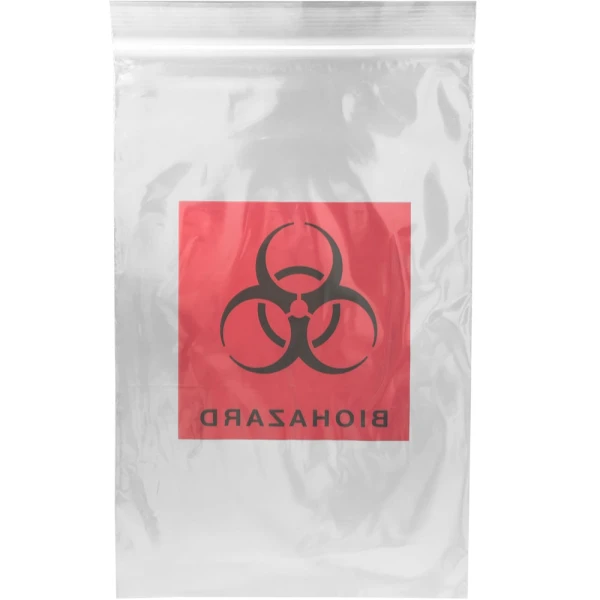 Back of 6x9 Red Biohazard Print 2 wall