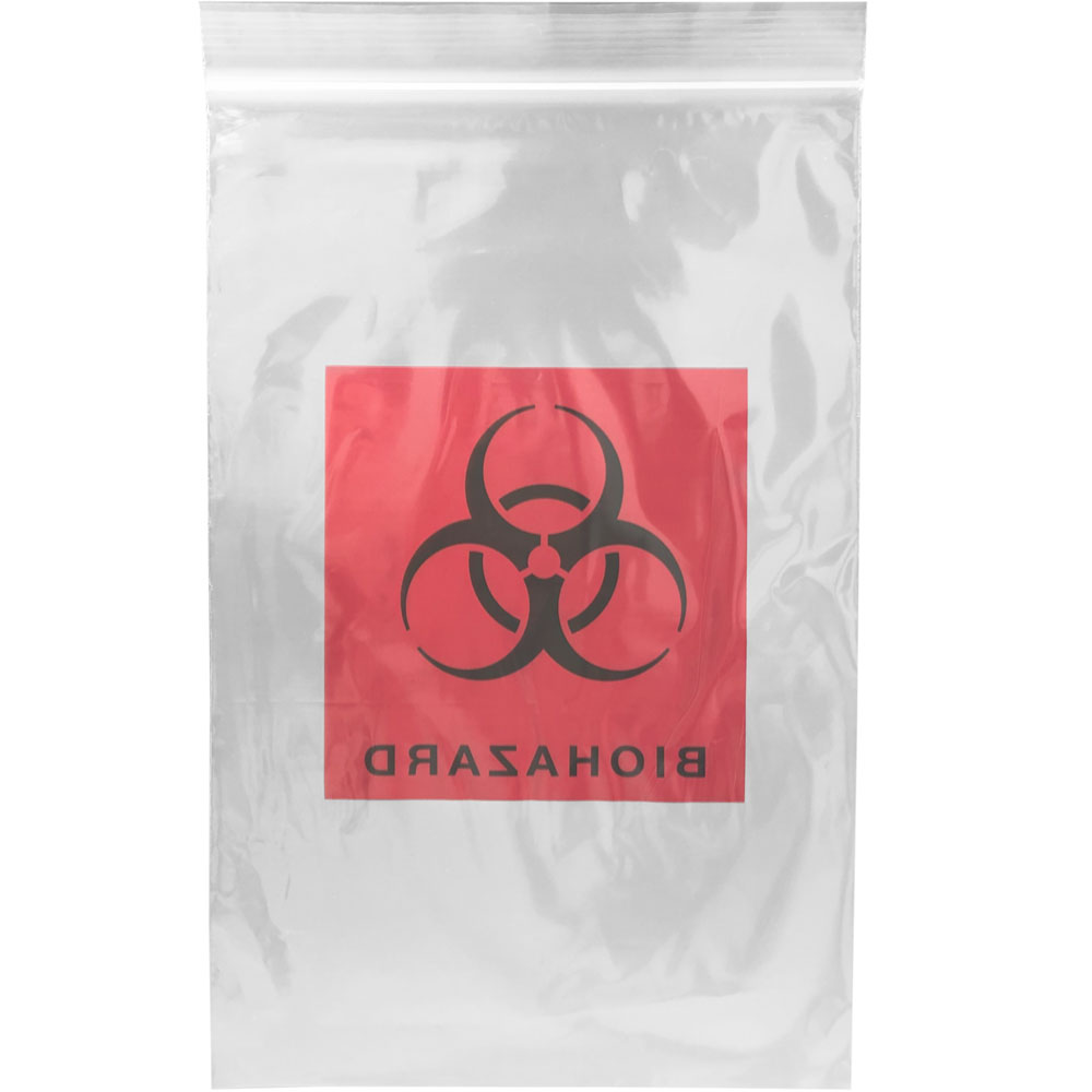 Back of 6x9 Red Biohazard Print 2 wall