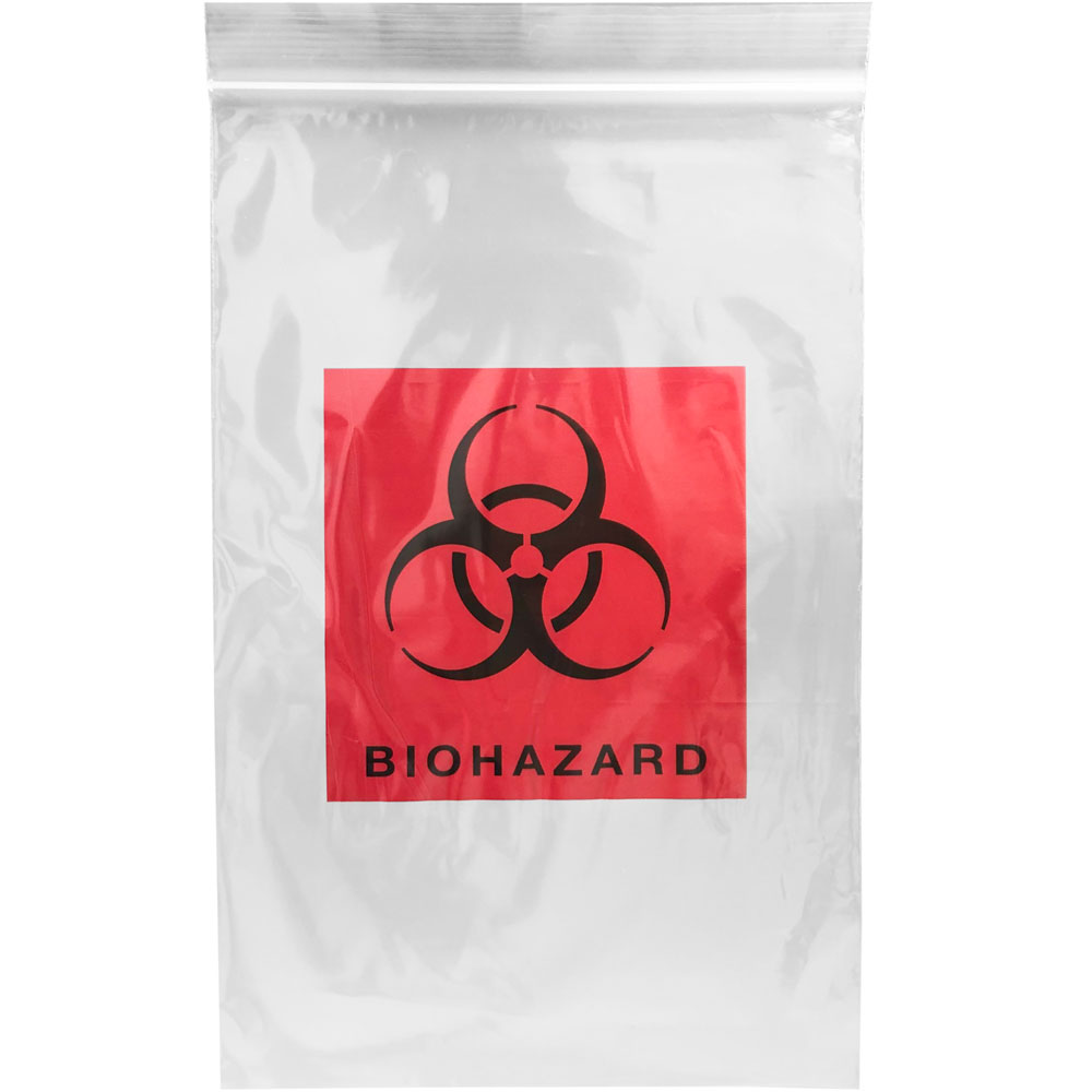 Front of 6x9 Red Biohazard Print 2 wall