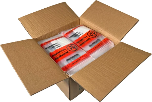 6" x 9" Absorbent Specimen Shield Biohazard Bags Case 6x9 Specimen Shield Absorbent 2 Mil Biohazard Bags Case