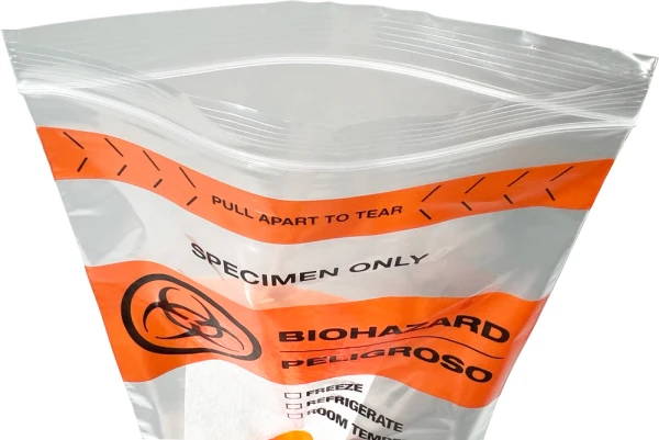 6" x 9" Absorbent Specimen Shield Biohazard Bags Zip Lock Opening 6x9 Specimen Shield Absorbent 2 Mil Biohazard Bags Ziplock Opening