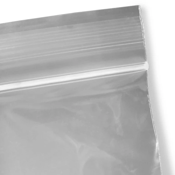 6x9 Biohazard Specimen Bags Zipper Close up of 6x9 Biohazard Specimen Bags Zipper