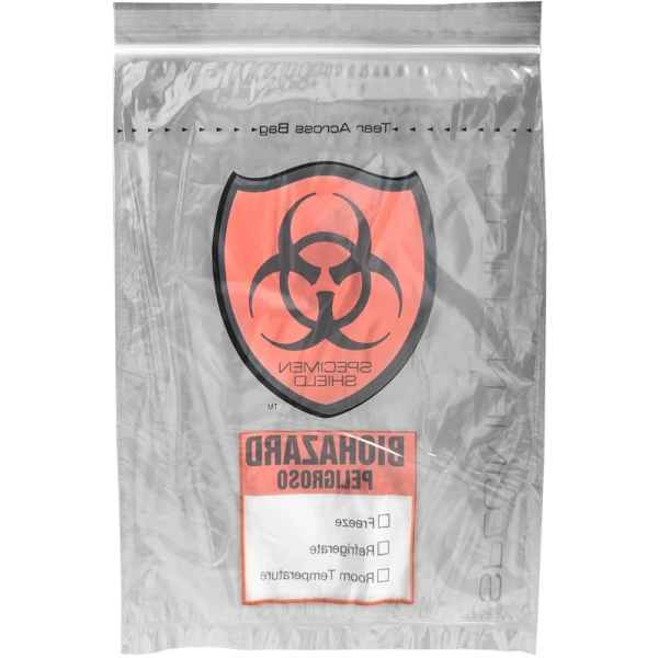 8x10 3 Wall 2 Mil Specimen Shield Zipper Locking Tear Pouch Bags Back Back of 8x10 3 Wall 2 Mil Specimen Shield Zipper Locking Tear Pouch Bags