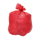 30x43 Red Healthcare Trash Bag with Infectious Waste Print