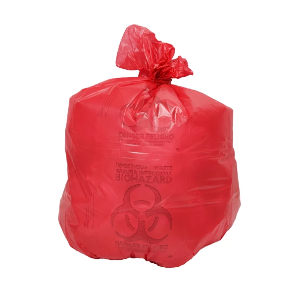 International Plastics CL-PIR-3043 30 x 43 in. 20-30 Gal Red Medical Waste Trash Bags - Case of 200