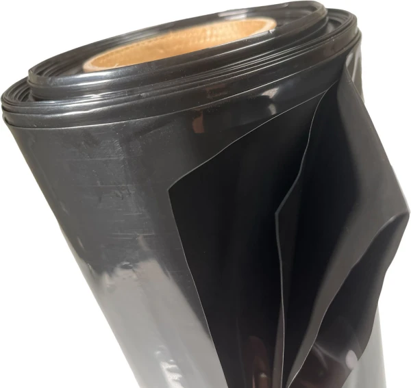 4 x 100 4 Mil Black Plastic Sheeting C&A Film Folded Folded 4 Mil 4 ft. x 100 ft. Black Plastic Sheeting (Construction & Agriculture Film) on Roll