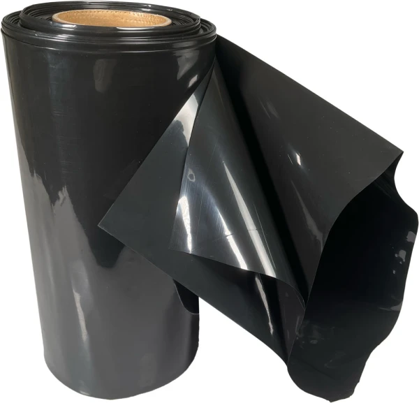 4 x 100 4 Mil Black Plastic Sheeting C&A Film Folds 4 Mil 4 ft. x 100 ft. Black Plastic Sheeting (Construction & Agriculture Film) on Roll Folds