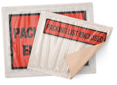 How to use packing list envelopes
