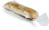 11 x 14 + 4 1 mil  Plastic Bread Bags on Wicket