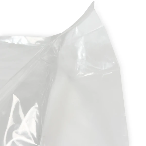 12 x 6 x 24 1 Mil Poly Bakery Bread Bags Side Gusset Close up of 12 x 6 x 24 1 Mil Poly Bakery Bread Bags Side Gusset