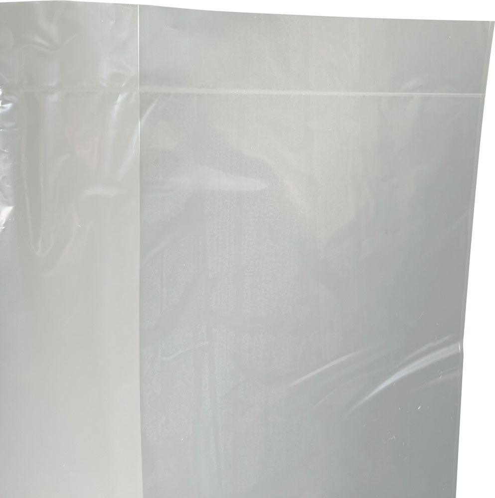 Bottom Seal of 12 x 8 x 30 Gusseted 1 Mil Plastic Bakery Bread Bags