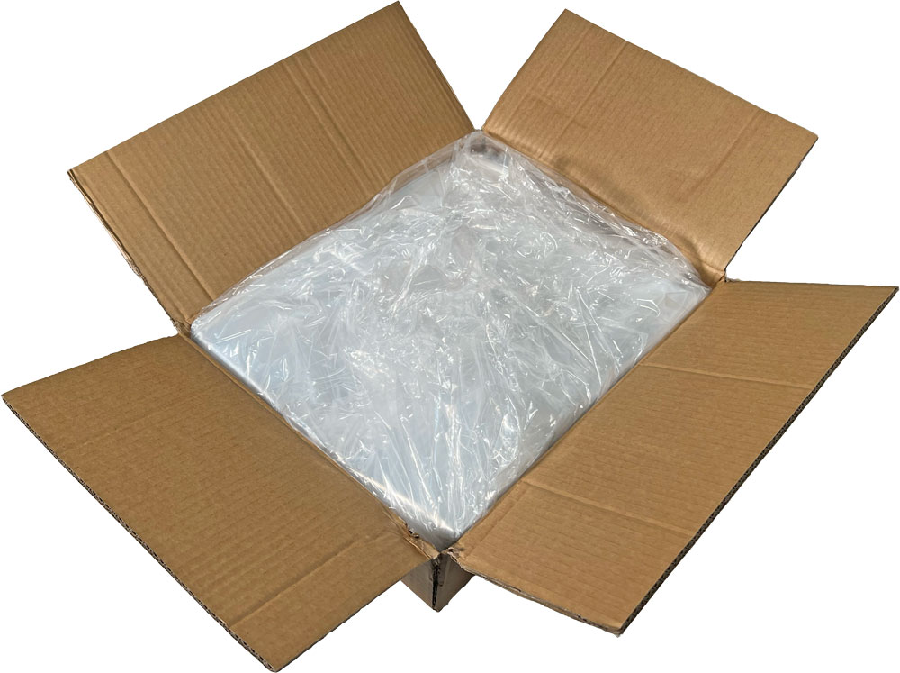 Case of 12 x 8 x 30 Gusseted 1 Mil Plastic Bakery Bread Bags