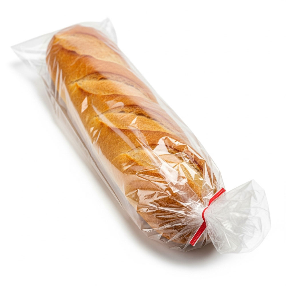 Wholesale 4 x 2 x 12 High Clarity Gusseted 1 Mil Plastic Bakery Bread Bags