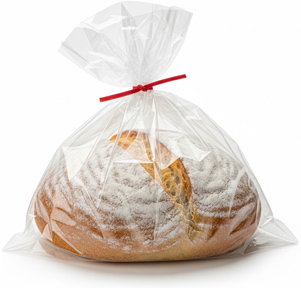 Wholesale 4 x 2 x 8 High Clarity Gusseted 1 Mil Plastic Bakery Bread Bags