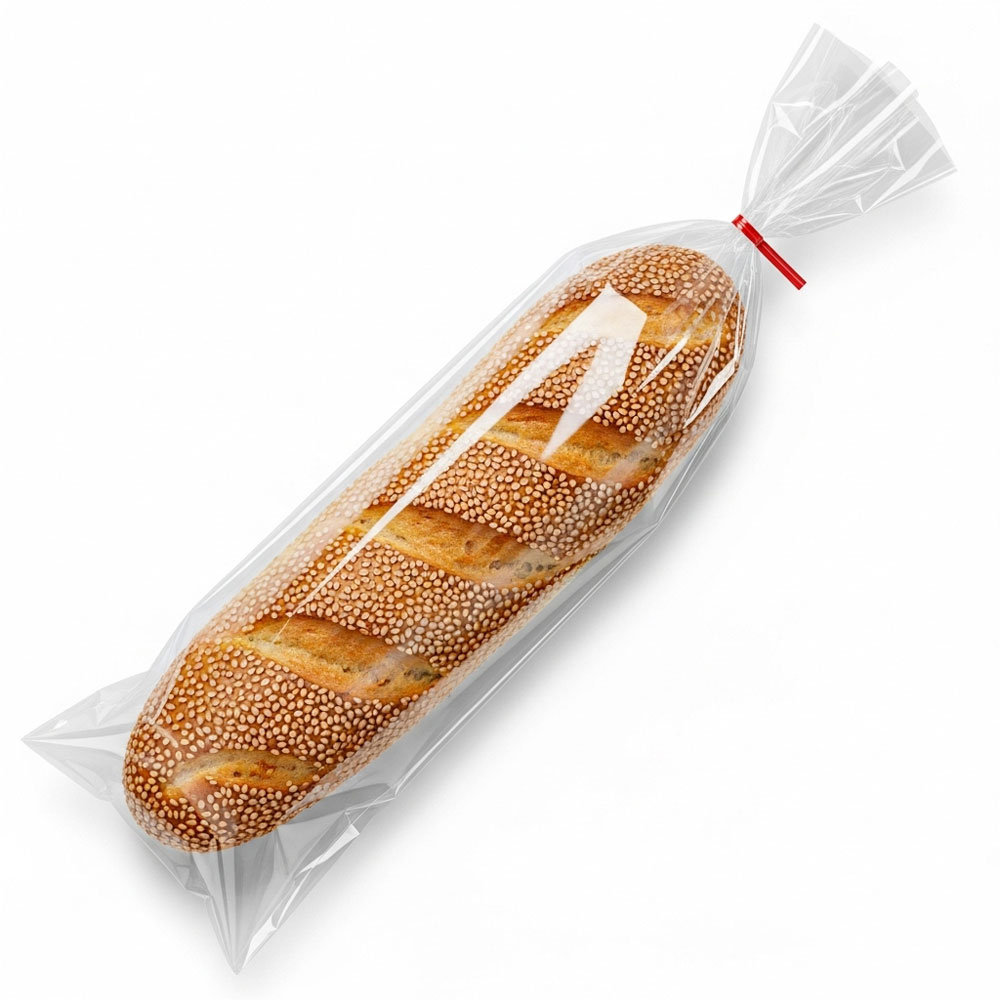 Wholesale 5 x 3 x 15 High Clarity Gusseted 1 Mil Plastic Bakery Bread Bags