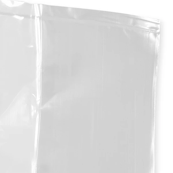 5 x 4 x 15 1 Mil Poly Bakery Bread Bags Bottom Seal Close up of 5 x 4 x 15 1 Mil Poly Bakery Bread Bags Bottom Seal