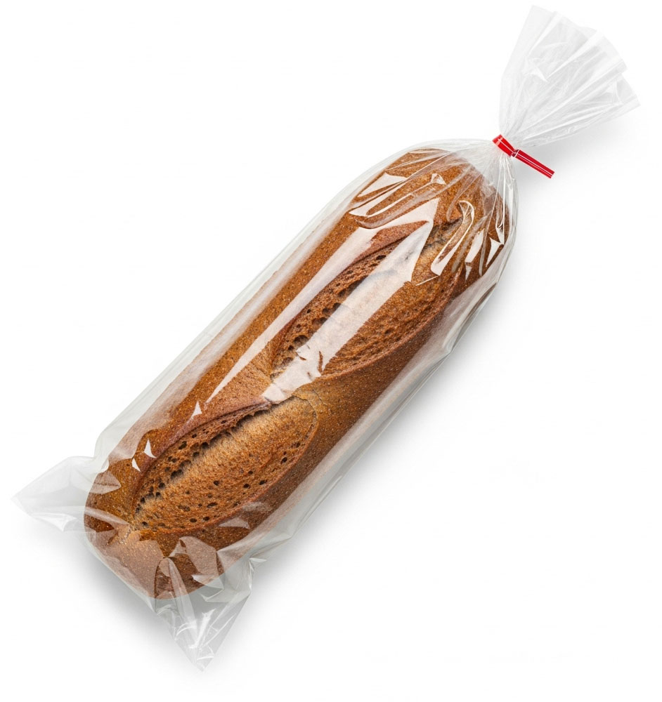 5 x 4 x 15 Gusseted 1 Mil Plastic Bakery Bread Bags