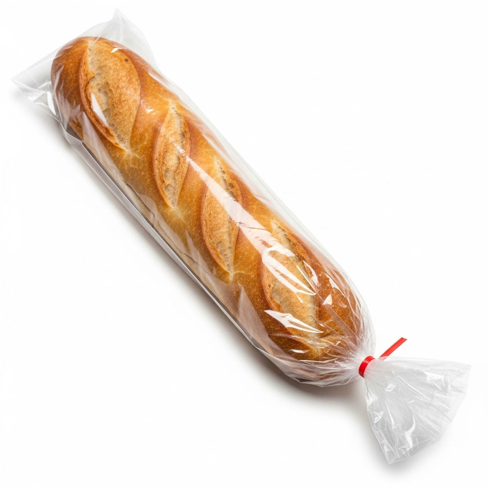 Wholesale 5 x 4 x 18 High Clarity Gusseted 1 Mil Plastic Bakery Bread Bags