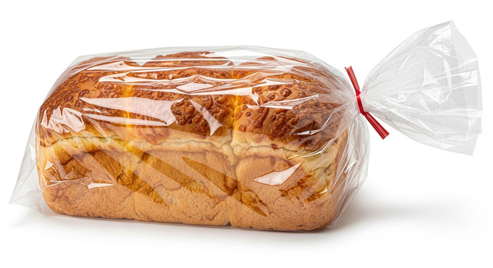 5.5 x 4.75 x 15 Gusseted .65 Mil Plastic Bakery Bread Bags