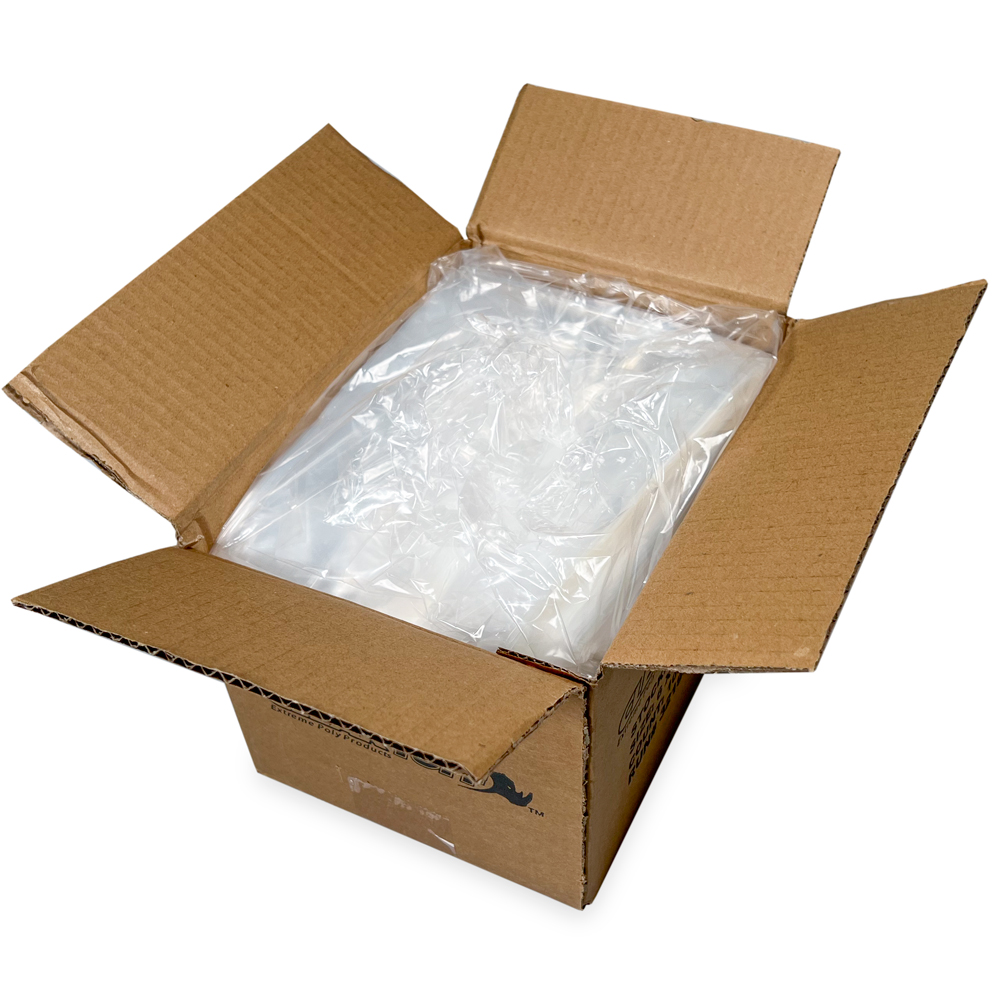 Case of 6 x 3 x 15 .65 Mil Poly Bakery Bread Bags