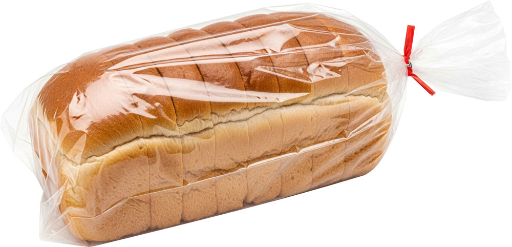 6 x 3 x 15 Gusseted 1 Mil Plastic Bakery Bread Bags