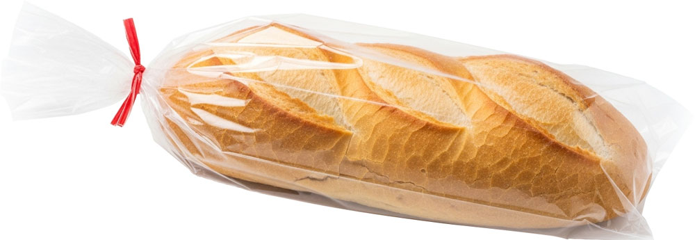 8 x 3 x 15 Gusseted .65 Mil Plastic Bakery Bread Bags