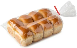 8" x 4" x 18" 1 Mil  Poly Bakery Bread Bags