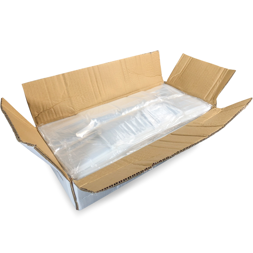 Case of 8 x 4 x 18 Gusseted 1 Mil Plastic Bakery Bread Bags