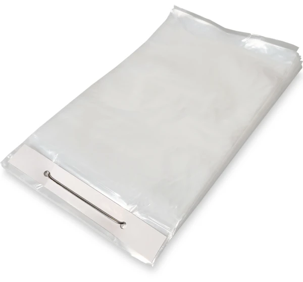 9.25 x 14.5 +2 lip Bread Bags on Wicket Front of 9.25 in x 14.5 in + 2 inch lip 1.25 Mil Bakery Bread Bags