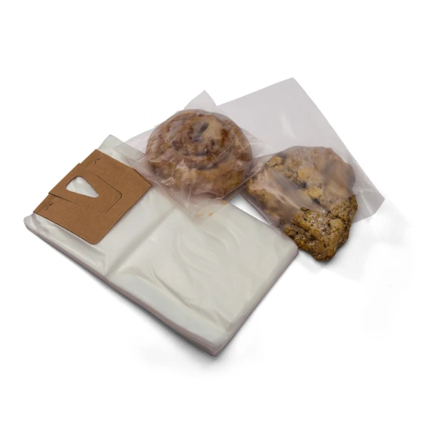 5.5 x 8 Plastic Bakery Bags on Header Bakery Bags on Header 5.5 x 8