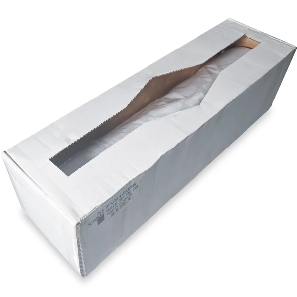 Plastic Bun Pan Bags 21 x 6 x 35 0.75 mil Opened Opened 21 x 6 x 35 0.75 mil Plastic Bun Pan Bags