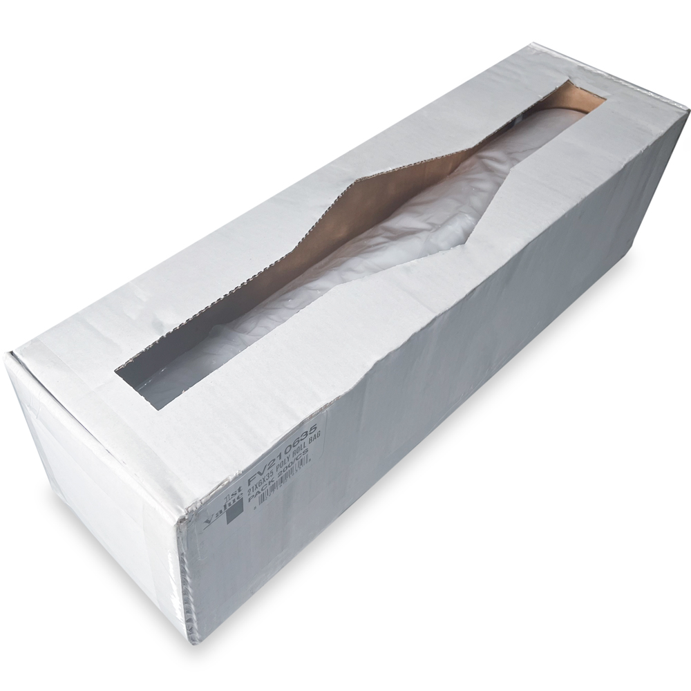 Opened 21 x 6 x 35 0.75 mil Plastic Bun Pan Bags