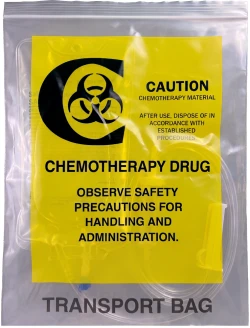 12" x 15" 4 Mil Chemotherapy Drug Transport Bags