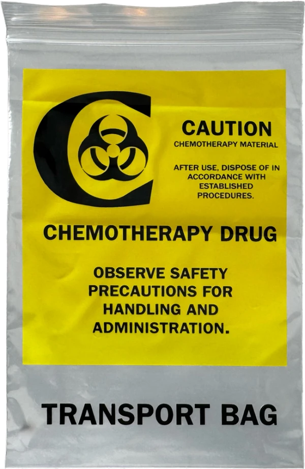 6 x 9 2 Mil Chemotherapy Drug Transport Bags 6 in x 9 in Chemo Bags 2 Mil