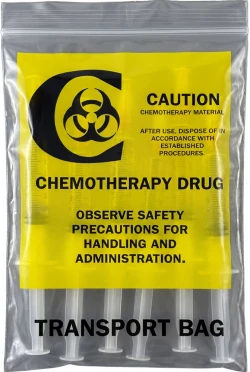 6" x 9" 2 Mil Chemotherapy Drug Transport Bags
