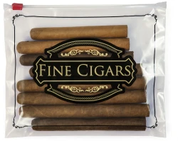 Preprinted slider lock cigar bags Preprinted slider lock cigar bags
