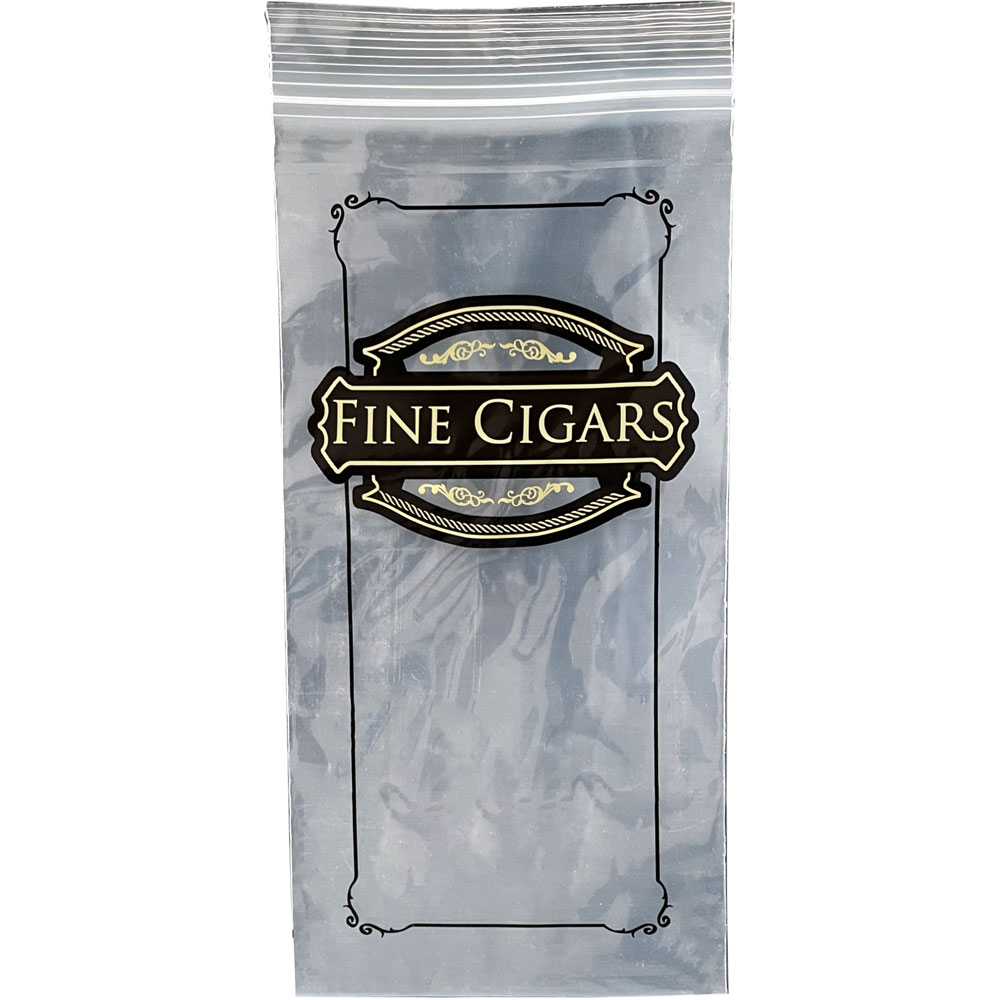 5" x 10" 2 Mil Zipper Lock Cigar Bags