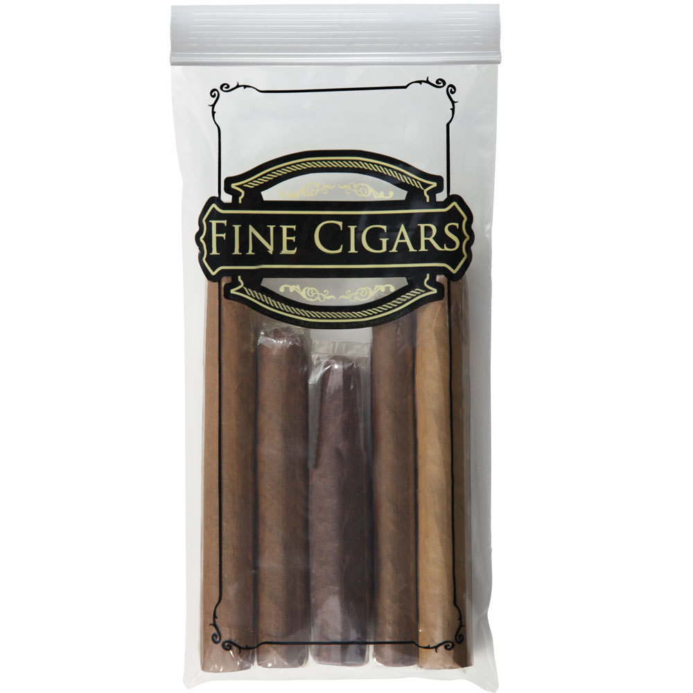5" x 10" 2 Mil Zipper Lock Cigar Bags