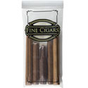 5x10 2-mil Zipper Lock Cigar Bags with Cigars